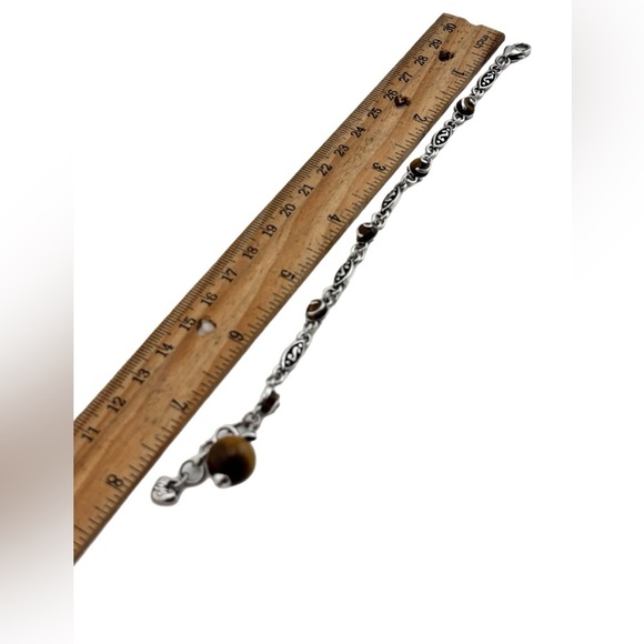 Brighton tortoise bracelet brown and silver.  Silver Plated excellent condition - Picture 5 of 5